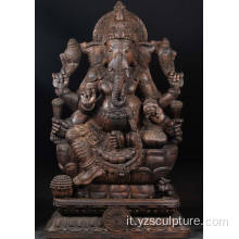 Bronzo antico statua di Ganesh in vendita